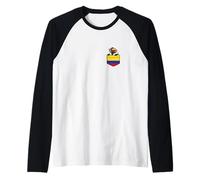 Cute Colombian Pocket Andean Condor Colombia Raglan Baseball Tee