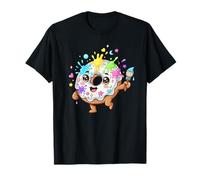 Cute Color Splash Donut Painter Kawaii Dessert T-Shirt