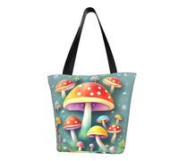 Cute colored mushrooms Women's shoulder handbag, crossbody shoulder bag, weekend travel shopping shoulder bag