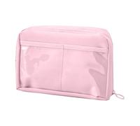 Cute Colored Pencil Case, Pencil Case Aesthetic, 12 Compartment Large Capacity Pencil Bag with Zipper Plush Stationery School Supplies for Teen Girls Boy College (Pink)