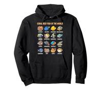 Cute Colorful Coral Reef Fish Ocean Animals Educational Pullover Hoodie