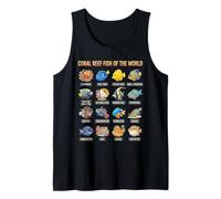 Cute Colorful Coral Reef Fish Ocean Animals Educational Tank Top