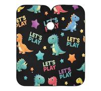 Cute Colorful Dinosaurs Barber's Apron Hair Dresser Color Capes, Home Barber Supplies