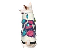 Cute Colorful Dog Paw Printed Puppy Dog Hoodie Pet Sweatshirt Cute Clothing, XS