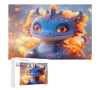 Cute Colorful Dragon Funny Wooden Picture Puzzle Wood Jigsaw Creative Gift for Adults And Family Game