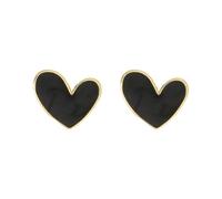 Cute Colorful Enamel Small Heart Stud Earrings for Women | Dainty Minimalist Classic Heart-Shaped Love Tiny Cartilage Studs Fashion Trendy Jewelry for Her Wife Bff Christmas