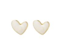 Cute Colorful Enamel Small Heart Stud Earrings for Women | Dainty Minimalist Classic Heart-Shaped Love Tiny Cartilage Studs Fashion Trendy Jewelry for Her Wife Bff Christmas