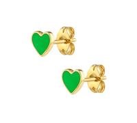 Cute Colorful Heart Cartilage Small Stud Earrings for Women Little Dainty Enamel Post Hearted Love Tiny Studs Hypoallergenic Fashion Gift Her Daughter