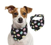 Cute Colorful Macaron Dog Bandana Adjustable Pet Triangle Bib Dog Scarf Kerchief Accessories For Dogs And Cats M