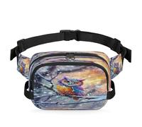 Cute Colorful Owl Waist Bag Multifunction Pack for Travel Sport Running Fanny Pack Bumbag Pouch Purse Belt Bag for Women Men Kids Girls Boys