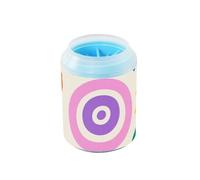 Cute Colorful Star Circles Portable Mud Paw Clean Station with Silicone Brush Soft Essential For All Pets Owners for Small & Medium Dogs
