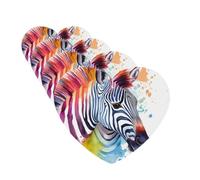 Cute Colorful Zebra Car Air Freshener Cards for Women Men 4 Pack Cute Car Accessories Long Lasting Scent Car Diffuser Hanging Auto Aromatherapy Tablets Car Fresheners Gifts