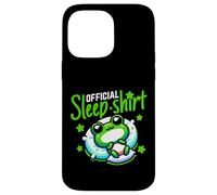 Cute Comfy Frog Lover Official Sleep Bedtime Pajamas Gift Case for iPhone 14 Pro Max