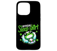 Cute Comfy Frog Lover Official Sleep Bedtime Pajamas Gift Case for iPhone 15 Pro Max