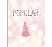 Cute Composition Notebook Journal, Wide Ruled; Wicked Fun Popular Cover with a movie aesthetic, pink bubble themed cover, 7.5 x 9.25, 120 pages, perfect for kids, teens, students and adults