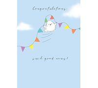 Cute Congratulations Card Good News Bird Bunting Well Done - Fun Greeting Card