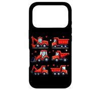 Cute Construction Trucks & Valentines Hearts Case for iPhone 17 Pro