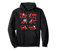 Cute Construction Trucks & Valentines Hearts Pullover Hoodie