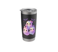 Cute Coquette Ghost Pastel Galaxy Halloween Fall Aesthetic Stainless Steel Insulated Tumbler