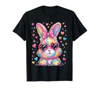 Cute Coquette Tie Dye Rabbit Easter Bunny Women Girl Kid T-Shirt