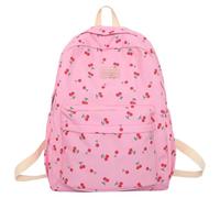 Cute Corduroy Backpack Cherry Multi Pockets Preppy Aesthetic Bag Casual Lightweight School Bag For Women Girls Back To College Transparent Backpack