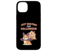 Cute Corgi Bat Waiting For Halloween Spooky Season Case for iPhone 14 Plus