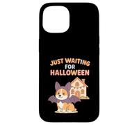 Cute Corgi Bat Waiting For Halloween Spooky Season Case for iPhone 15