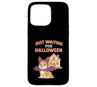 Cute Corgi Bat Waiting For Halloween Spooky Season Case for iPhone 15 Pro Max