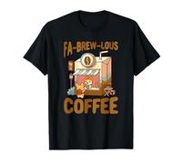 Cute Corgi Coffee Store Fabulous Brew Coffee Lovers T-Shirt