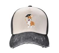 Cute Corgi Corgi Wearing a Hat and Holding a Diploma Baseball Cap Beach Men Golf Wear Women's