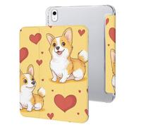 Cute Corgi Cute Protective Case Compatible for IPAD 10代 (10.9in) Trifold Tablet Cover Non-Slip Cases