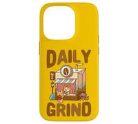 Cute Corgi Daily Grind Coffee Store Dog Lover Case for iPhone 14 Pro