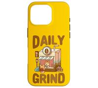 Cute Corgi Daily Grind Coffee Store Dog Lover Case for iPhone 16 Pro
