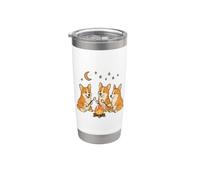 Cute Corgi Dog Campfire Camping Stainless Steel Insulated Tumbler