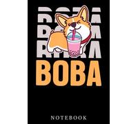 Cute Corgi Dog Lover Kawaii Boba Cute Anime Dog Notebook: Lined 6x9 120 Pages Notebook ,Cute Anime Girl Diary or Notepad for Sketching and Writing ,Gift for All Anime Lovers