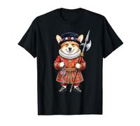Cute Corgi Dog Tower of London Guardian Great Britain England T-Shirt