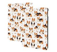 Cute Corgi Dogs Print Compatible with ipad 9th/8th/7th Generation Case Cover, Tablet Cases Compatible with ipad Case 10.2 Inch, Auto Wake/Sleep, Folio Stand