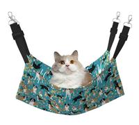 Cute Corgi Hanging Pet Hammock with Adjustable Straps and Metal Hooks Double Sided Bed
