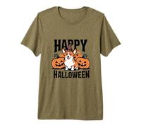 Cute Corgi Happy Halloween Premium T-Shirt
