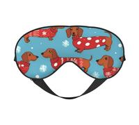 Cute Corgi Print Functionality Outdoor Travel Eye Mask Breathable Camping Meditation Yoga Friendly