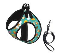 Cute Corgi Printing Puppy Summer Vest Harness With Reflective,Dog Accessories For Small Medium Large Dogs And Cats