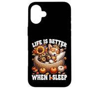 Cute Corgi Puppy For Women Men And Kids Funny Autumn Sleep Case for iPhone 16 Plus