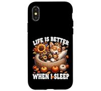 Cute Corgi Puppy For Women Men And Kids Funny Autumn Sleep Case for iPhone X/XS