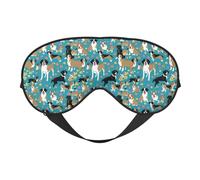 Cute Corgi Sleep Mask for Women Men Comfortable Eye Mask for Traveling Nap Sleeping