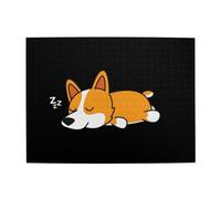 Cute Corgi Sleeping Adults 500 Pieces Puzzles-Jigsaw Wooden Puzzle for Adults Elderly