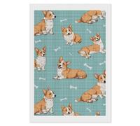 Cute Corgis Diamond DIY Painting Kits Square Full Drill Digital Art Craft for Home Office Wall Decor
