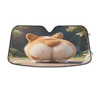 Cute corgis's Ass Fuzzy Sun Cover for car Foldable Reflective Sun Shade auto Protector de parabrisas