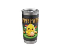 Cute Country Spring Garden Easter Flower Chick Stainless Steel Insulated Tumbler
