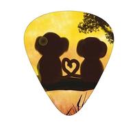 Cute Couple Monkey Guitar Pick 12 Picks Fashion Personalized Bass Pick Durable Electric Guitar Plectrums Instrument Accessories