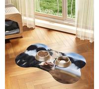 Cute Cow Bone Shaped Absorbent Dog Feeding Mat